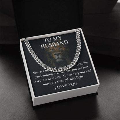 To My Husband Cuban Chain Cuban Link Chain