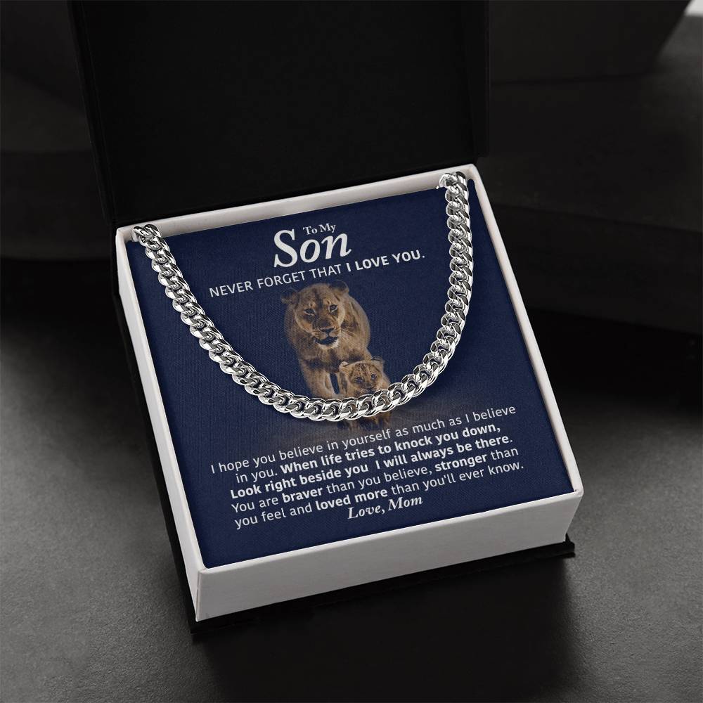 Perfect Gift For Son Cuban Link Chain