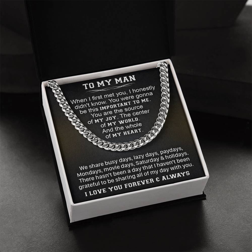 Gift For Your Man - Lazy Days - Cuban Link Cuban Link Chain