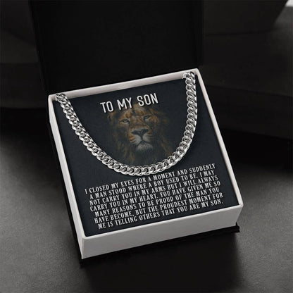 You Are My Son Cuban Link Chain