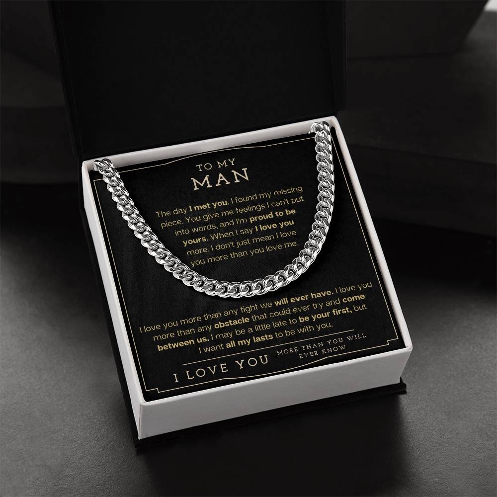To My Man - Cuban Link Chain