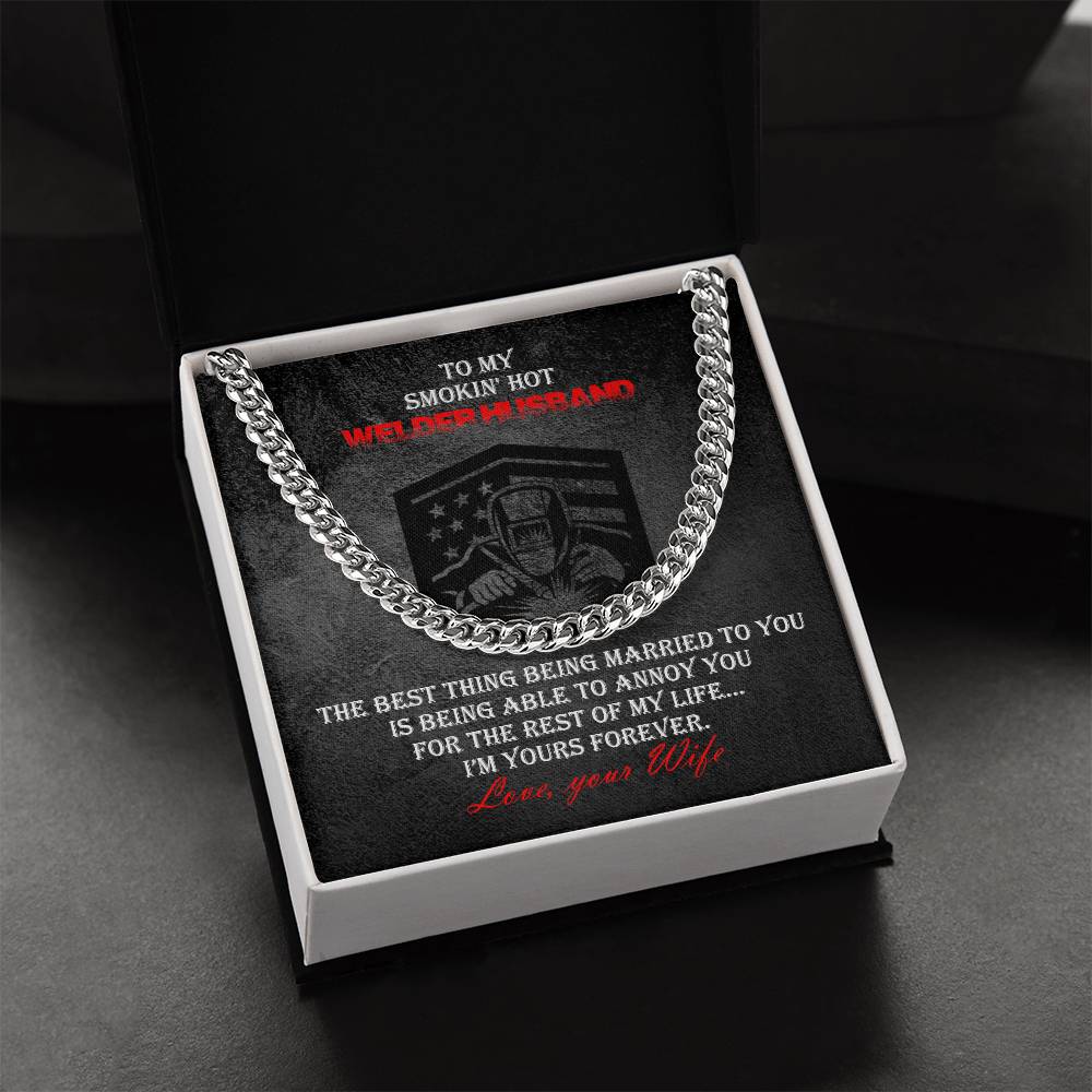 Welder Heavy Durable Cuban Chain Mens Necklace Cuban Link Chain