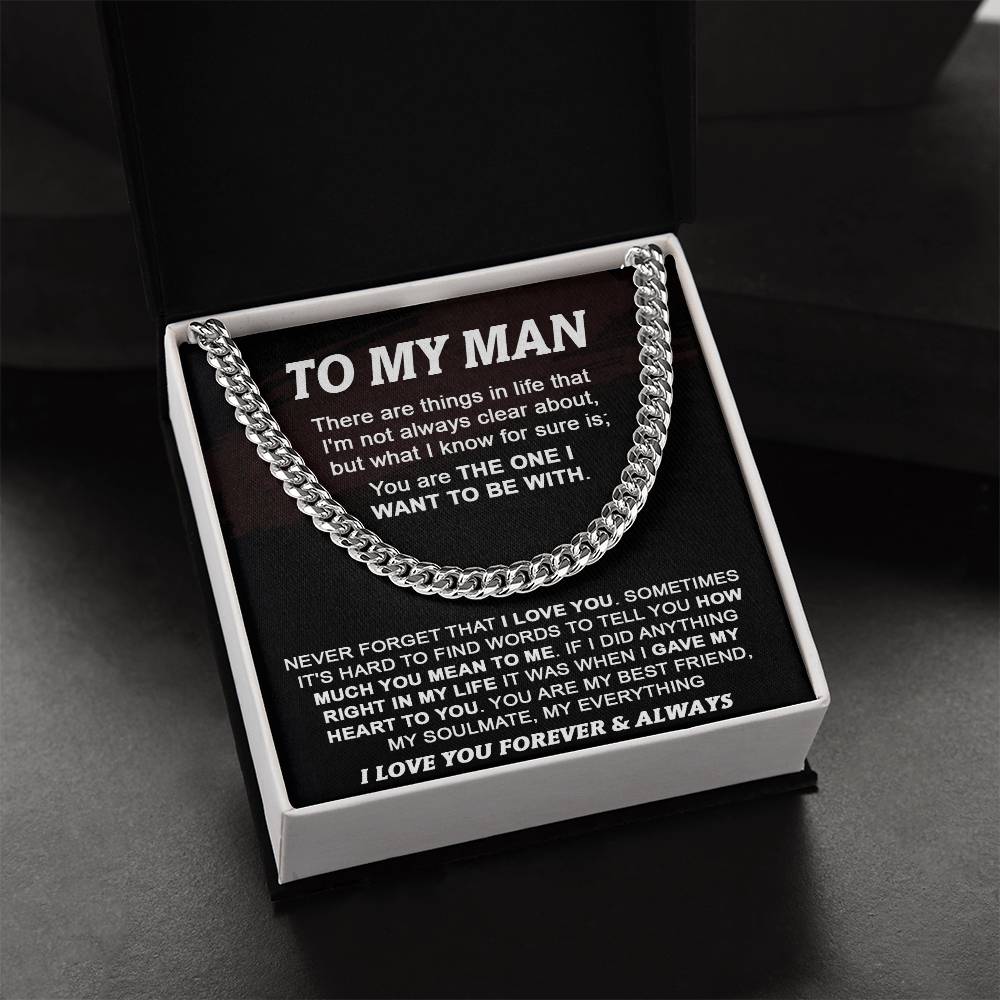Gift For Your Man - My Best Friend - Cuban Cuban Link Chain
