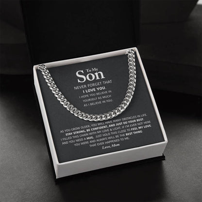 My Son - Be Confident - Cuban Link Chain