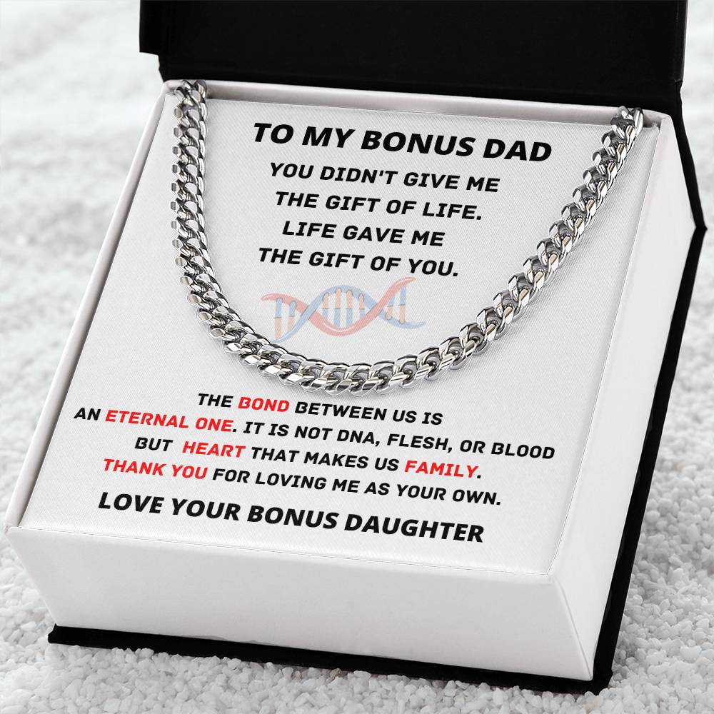 Cuban Link Chain Gift For Bonus Dad