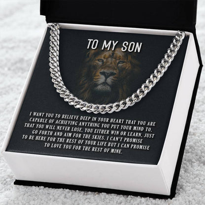 I Want You To Believe Cuban Link Chain
