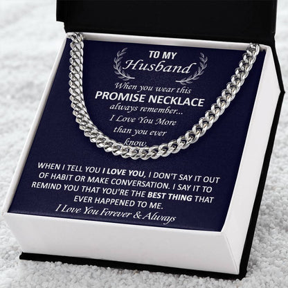 Gift For Husband - Conversation - Cuban Link Cuban Link Chain