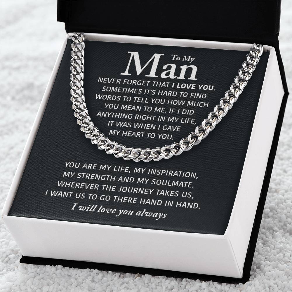 Perfect Gift For Man Cuban Link Chain