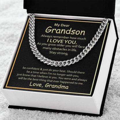 Gift For Grandson  - Cuban Link Chain Necklace - Trending Now