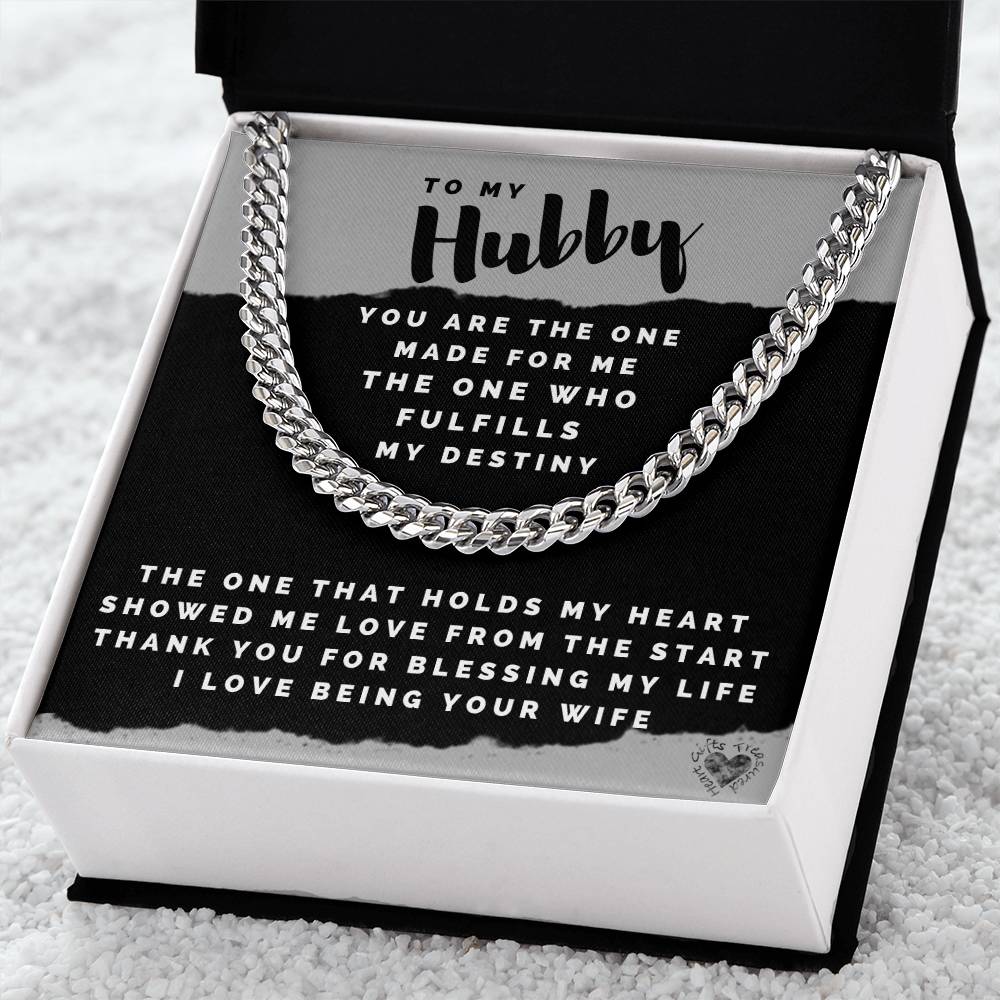 Hubby Chain Necklace For Men Cuban Link Chain