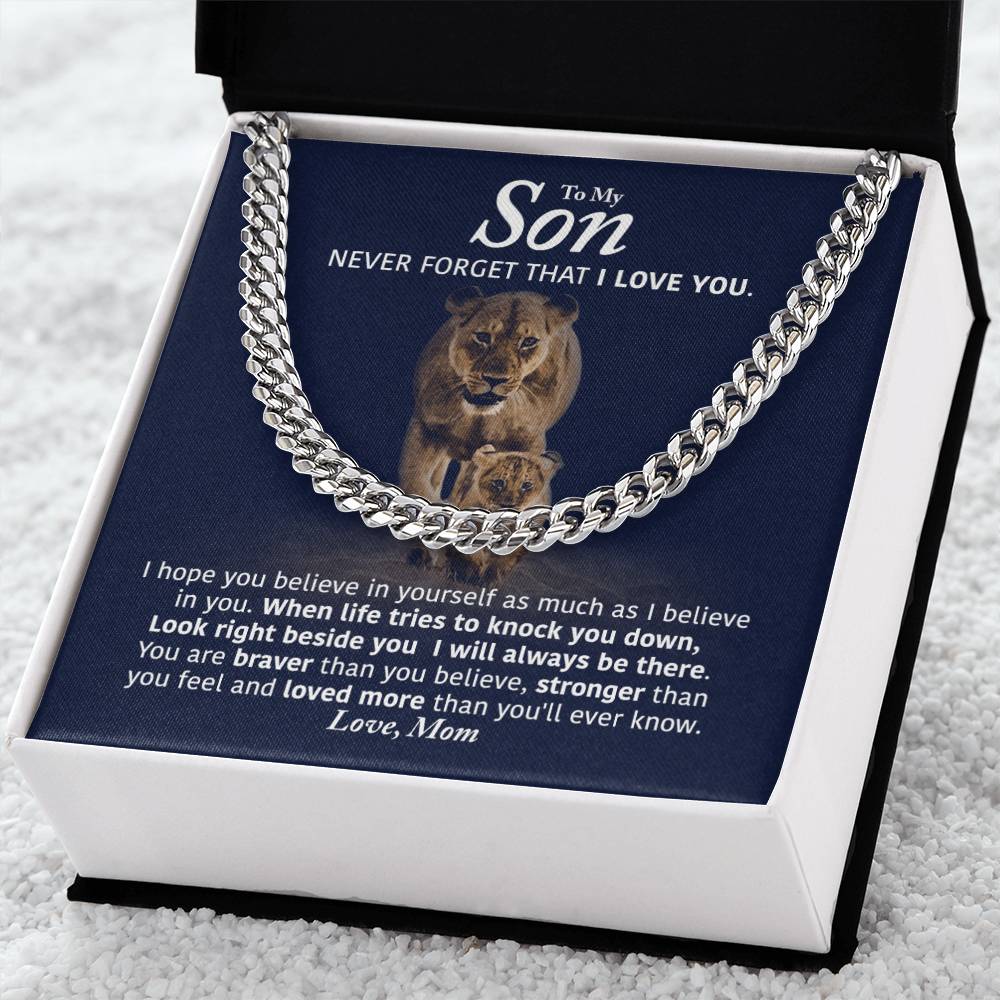 Perfect Gift For Son Cuban Link Chain