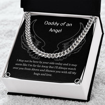 Daddy Of An Angel Cuban Link Chain