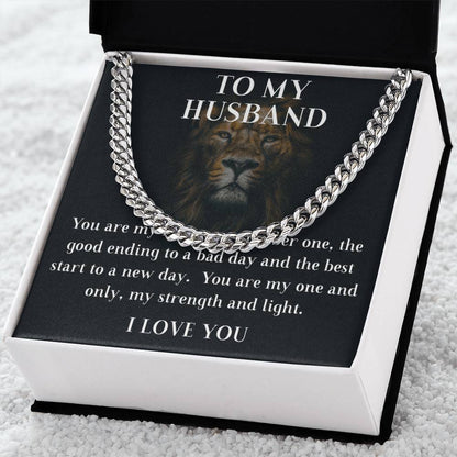 To My Husband Cuban Chain Cuban Link Chain
