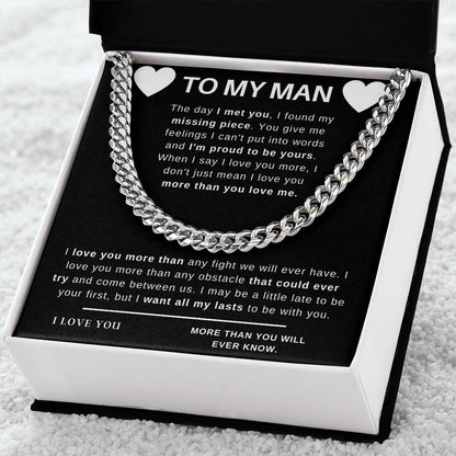 To My Man -Special Cuban Chain Cuban Link Chain