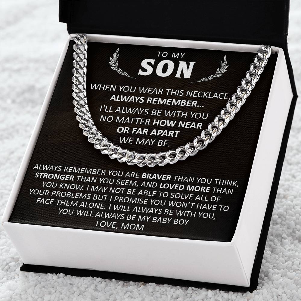Gift For Son - Braver - Cuban Cuban Link Chain