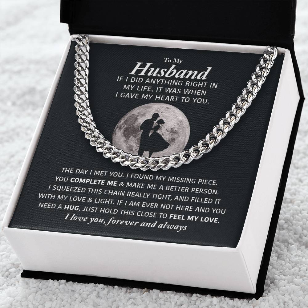 Perfect Gift For Husband Cuban Link Chain