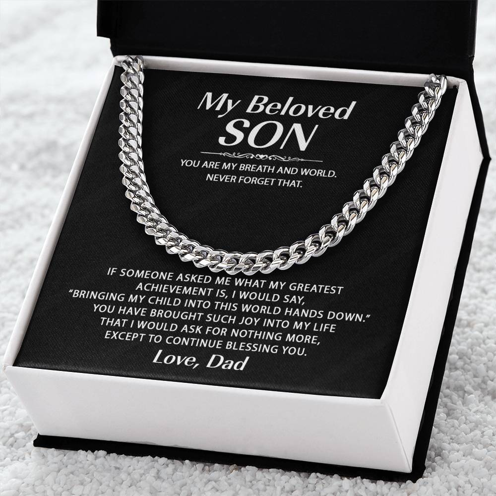 Chain Necklaces For Son From Dad Cuban Link Chain