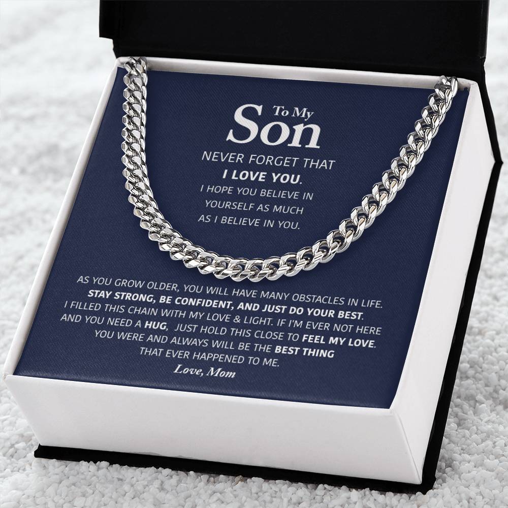 My Son - Be Confident - Cuban Link Chain