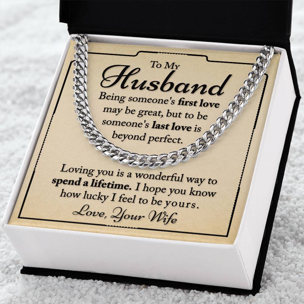 My Husband - I Hope You Know - Cuban Link Chain Necklace