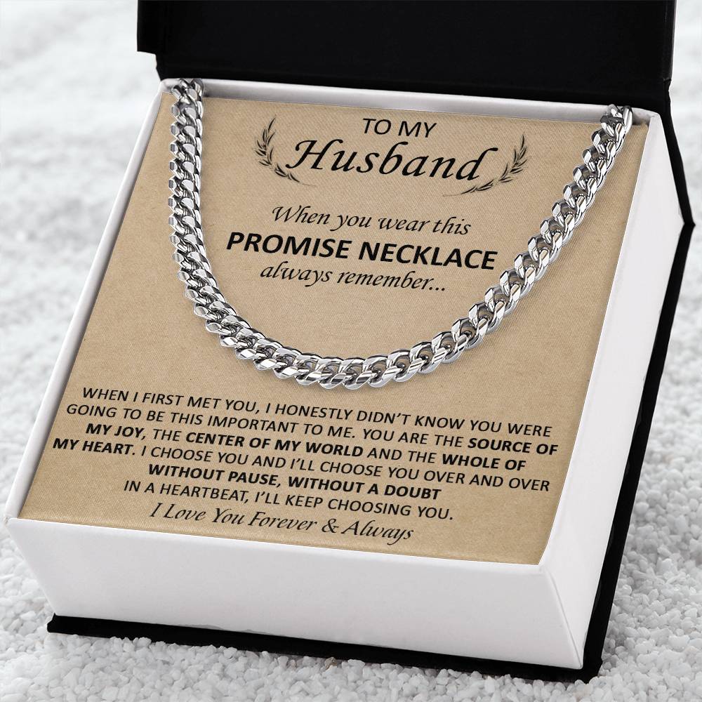 Gift For Husband - The Source Of My Heart - Cuban Cuban Link Chain