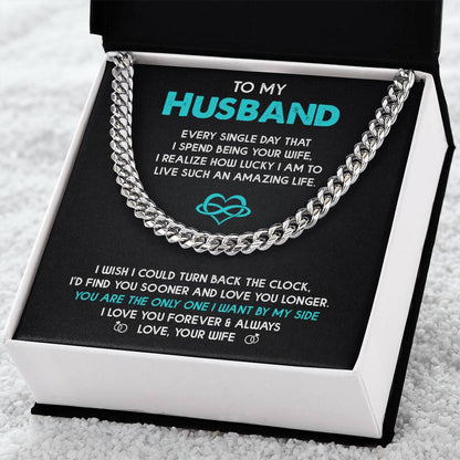 To My Husband Every Single Day That I Spend Being Your Wife Cuban Link Chain Gift