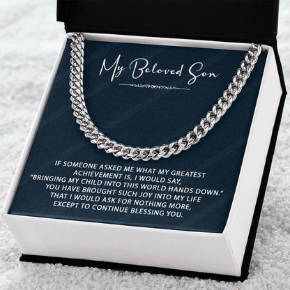 Cuban Chain Necklace For Son Cuban Link Chain