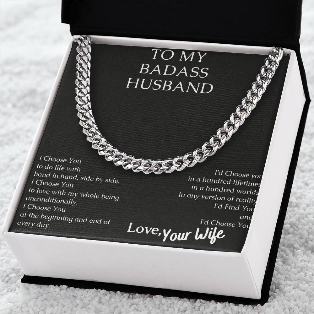 Share Your Love With This Sturdy Necklace. Cuban Link Chain