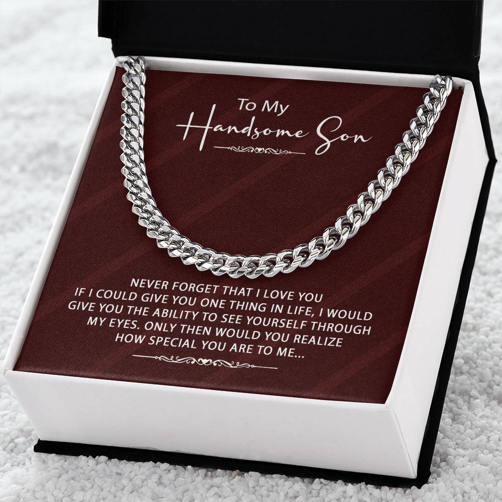 Stylish Gift For Son - Cuban Link Chain Necklace