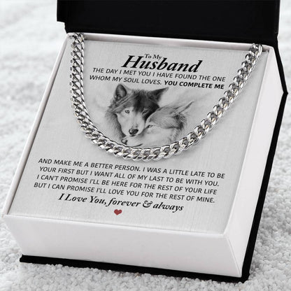 Perfect Gift For Husband Cuban Link Chain