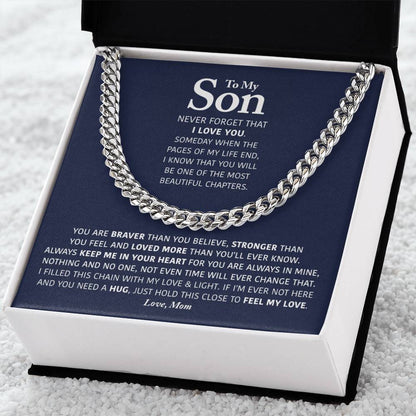 My Son - Keep Me In Your Heart - Cuban Link Chain