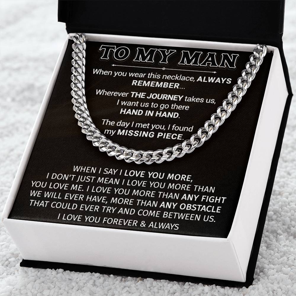 Gift For Your Man - Missing Piece - Cuban Link Cuban Link Chain