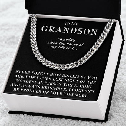 Happy Birthday Or Just To Say I Love You - Cuban Link Chain Necklace