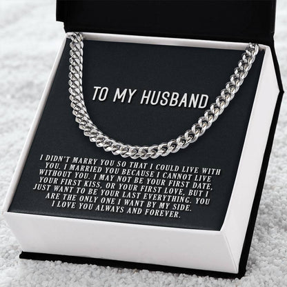 Cannot Live Without You Cuban Link Chain