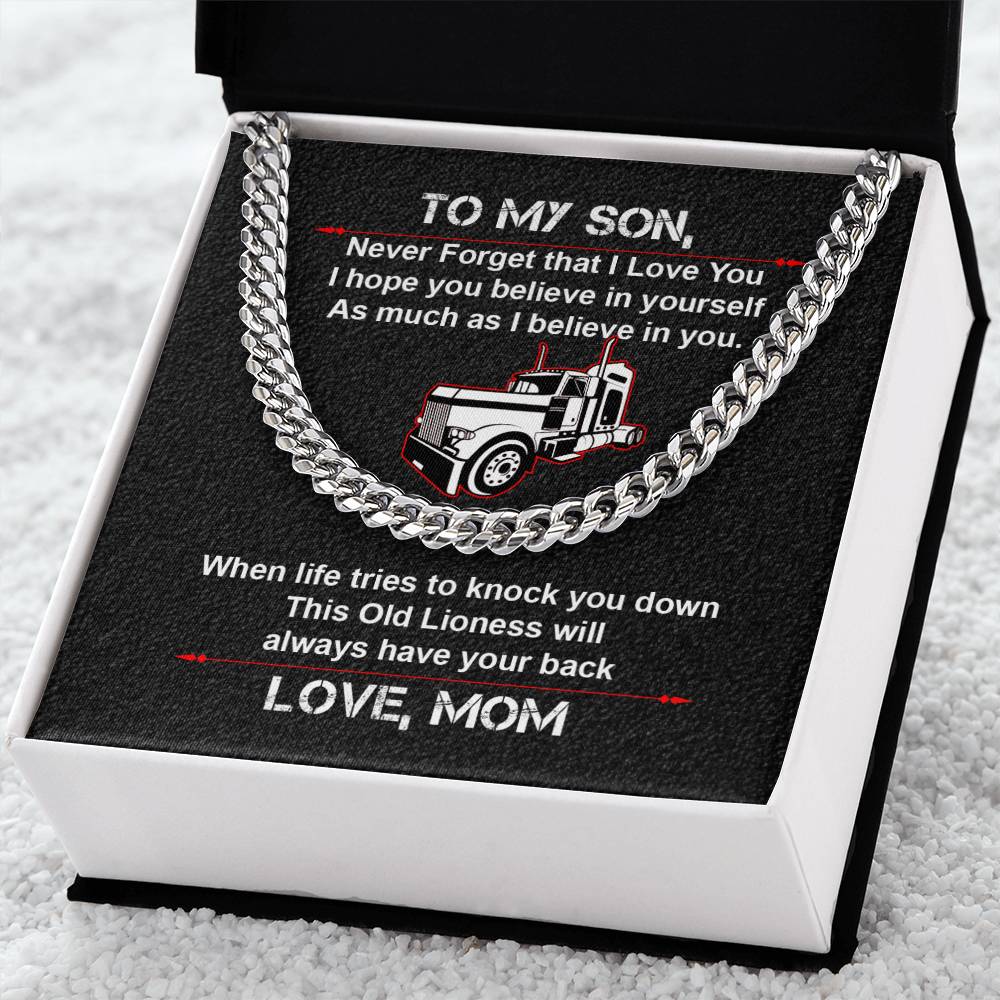 To My Son - Cuban Link Chain
