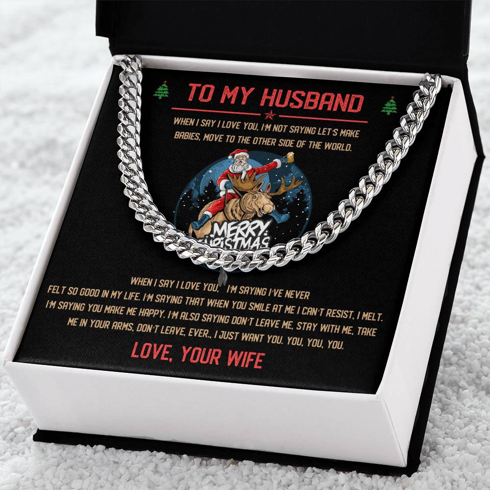 Perfect Christmas Gift For Husband Cuban Link Chain