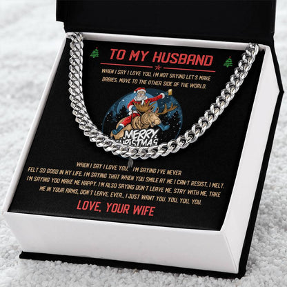 Perfect Christmas Gift For Husband Cuban Link Chain
