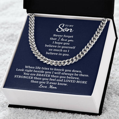 Perfect Gift For Son Cuban Link Chain