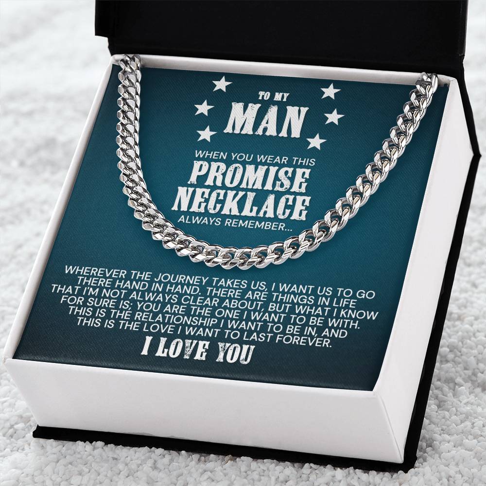 To My Man - Cuban Link Chain Necklace