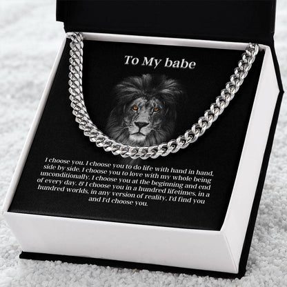 Fierce Love Cuban Link Chain Necklace