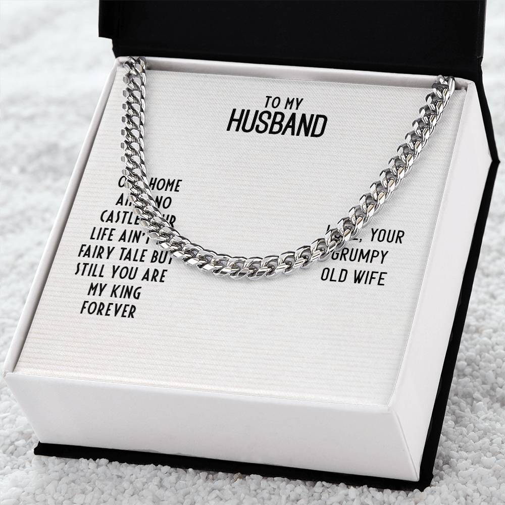 Cuban Link Chain For Husband. Chain Necklace Anniversary Gift For Husband Birthday Gift For Man Gift For Men Chain For