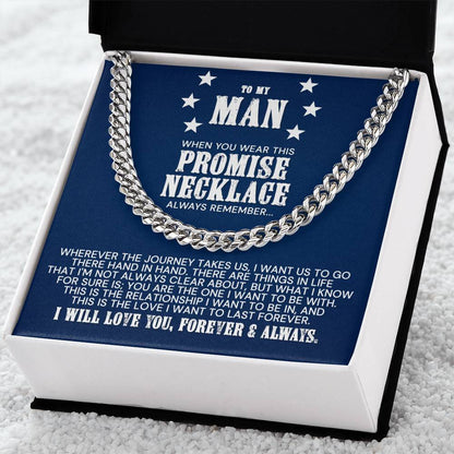 To My Man - Cuban Link Chain Necklace