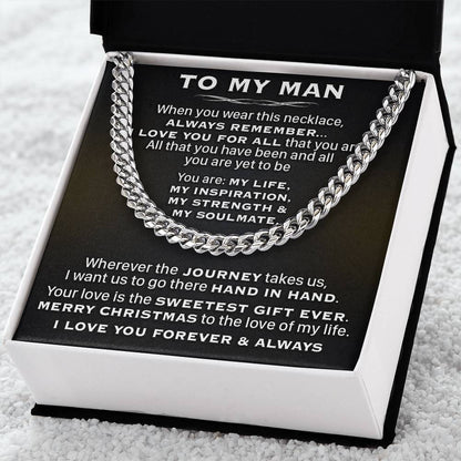 Gift For Husband - My Soulmate - Cuban Link Cuban Link Chain