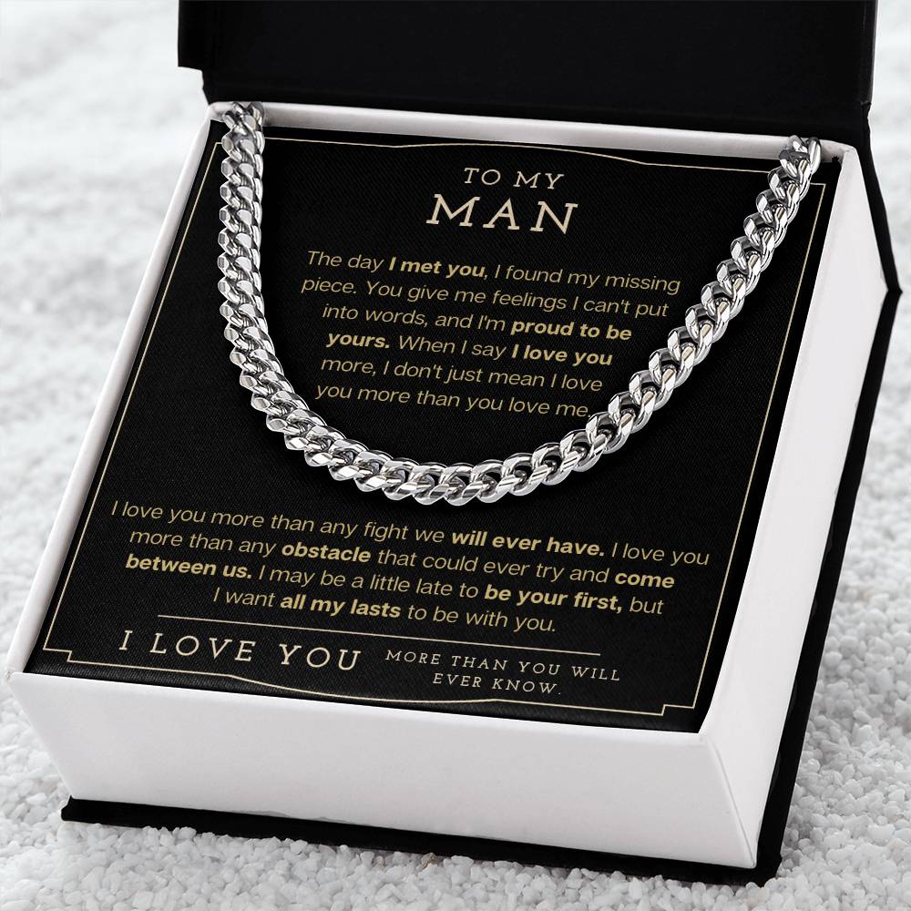 To My Man - Cuban Link Chain