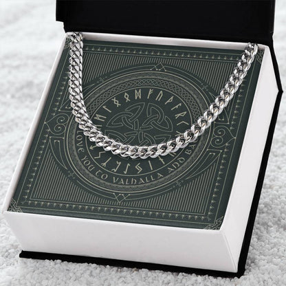 Gift For Boyfriend  Husband Vikings Gift For Him Gift For Him Unique Cuban Link Chain