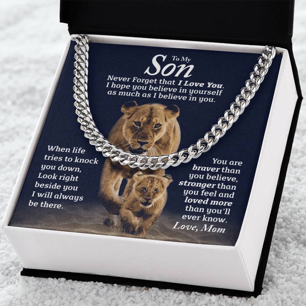 Perfect Gift For Son Cuban Link Chain