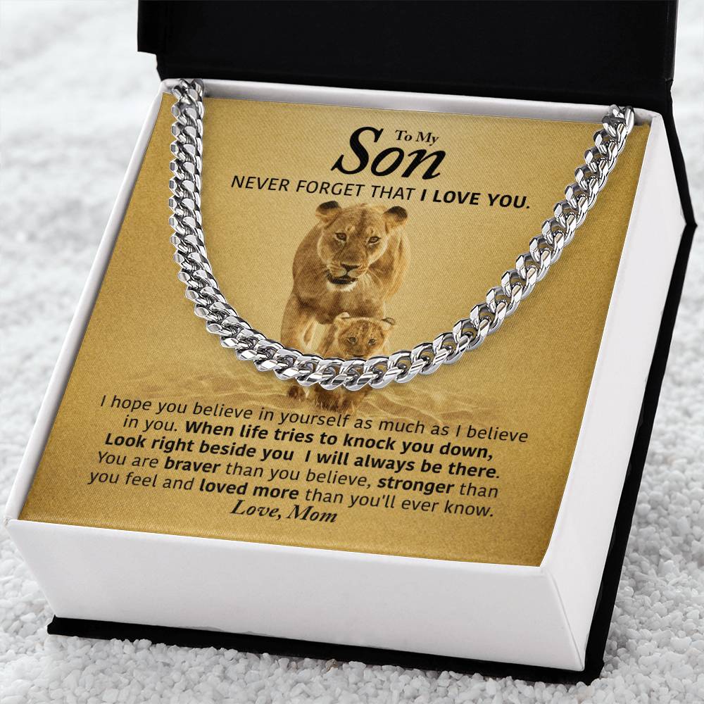 Perfect Gift For Son Cuban Link Chain