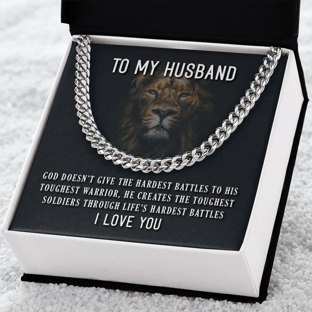 To My Husband ?? ??  Cuban Link Chain Necklace