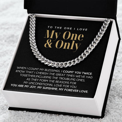 Count You Twice Christmas Gift For Him Link Chain  Limited Time Only - Grabs Yours Now! Cuban Link Chain