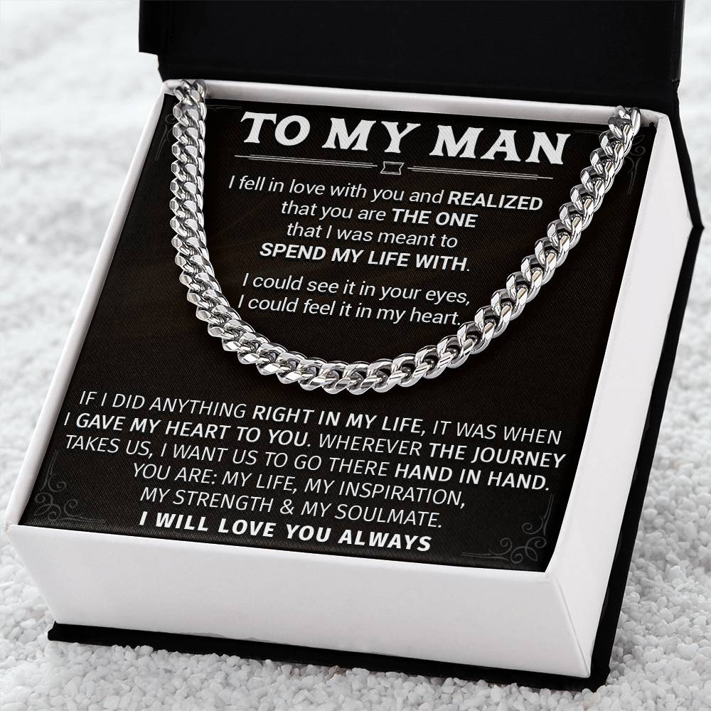 Gift For Your Man - Hand In Hand - Cuban Link Cuban Link Chain