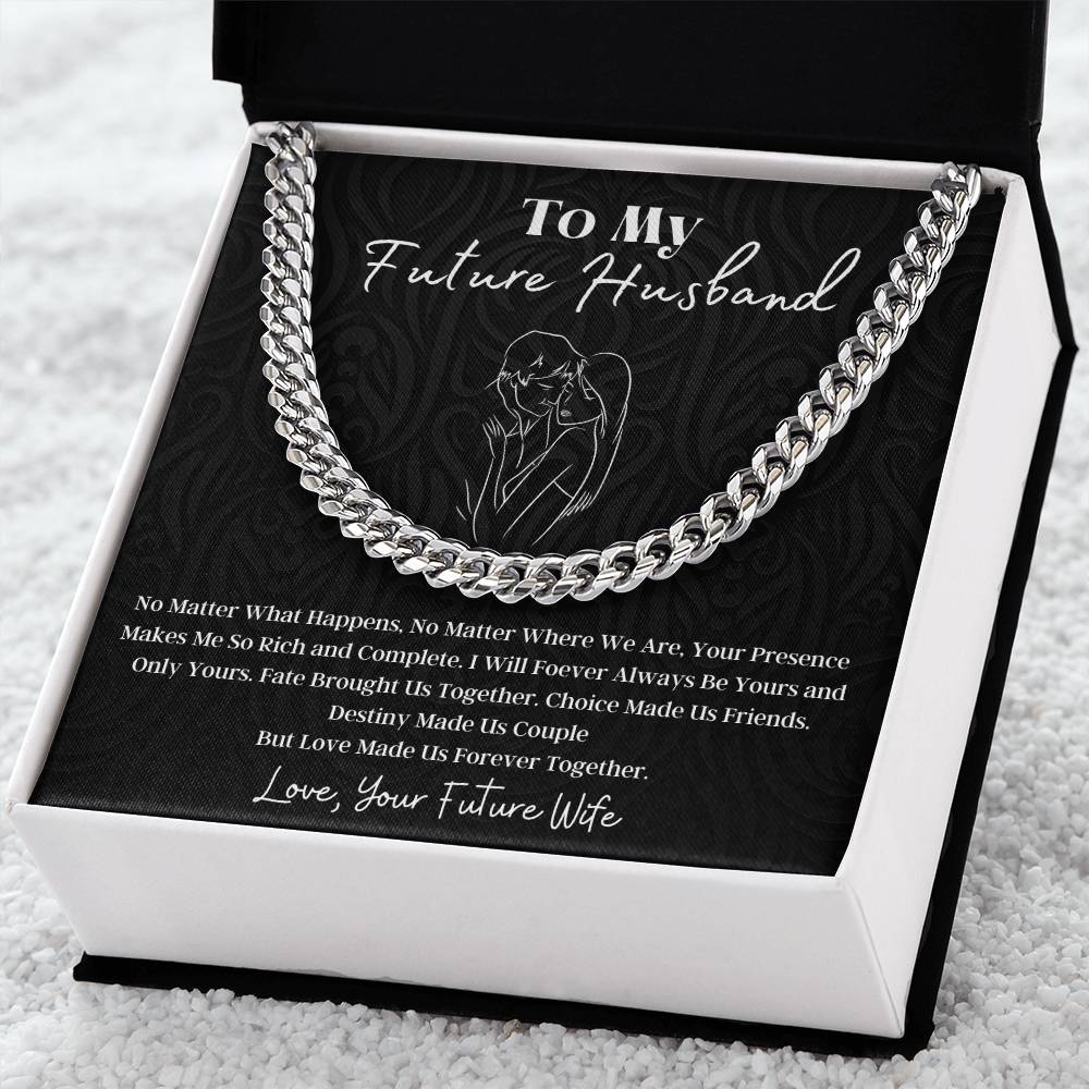 To My Future Husband Cuban Link Chain